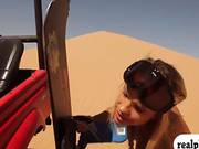 Sexy Massive Boobs Babes Sand Boarding And Biking On The Mad