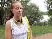 European Slut Was Convinced To Have Sex With 2 Nasty Men