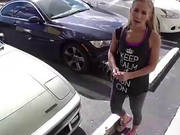 Blonde Sexy Babe Gets Pawned Inside Her Car To Thepawn Shop Office