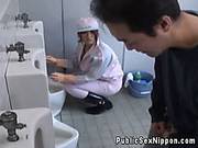 Publicsex Asian Cleaning Lady Sucks Cock
