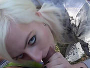 Amateur Slut Paid For Showing Off And Anal Fuck In The Woods