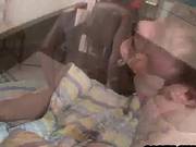 Amateur Hunk Cums On Himself While Getting Fucked