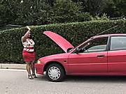 Curvy Bbw Gets More Than Her Car Repaired
