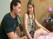 Man Undresses His Beautiful Gf