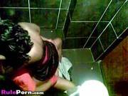 African Couple Fucking In Disco Club Toilet