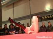 Sexy Slut Gets Down And Dirty On The Stage