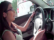 Miya Stone Goes Naughty In The Car