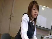 Office Chick Goes Nasty At Work