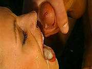 Dirty Blonde Throating And Swallowing