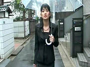 Asian Chick In Lusty Pantyhose Solo