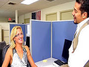 Blonde Slut Goes Nasty At Work