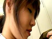 Hairy Japanese Masturbating At Work