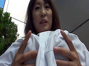 Hot Asian Shows Off Her Tits