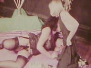 Retro Babes In Wild Threesome