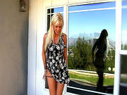 Horny Blonde Posing In Rough Solo