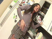 Teenie Gets It On The Kitchen Table