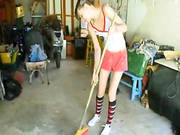 Ultra Hot Naked Sexy Cunt In Garage -3