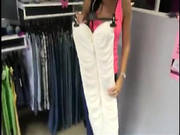 Petite Brunette Salesgirl Dresses Up And Gets Fucked In Shop