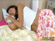 Cute Chick Bounds On Hard Cock -88