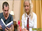 Cute Chick Bounds On Hard Cock -85