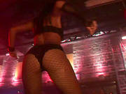 Blondes In Fishnet Pantyhose Have Fun And Merry In Club Party