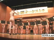 Nudist Japanese Av Stars In The Stark Naked Orchestra