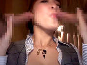 Amateur Asian Porn Hottie Gives A Double Blowjob With A Cumshot