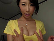 Busty Asian Diva Awarding Her Horny Guy With Blowjob In Close Up Shoot