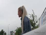 Bent Over Blonde Fucked In Public