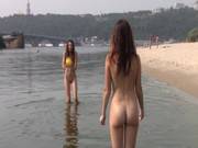 Naughty Young Nudists Play With Each Othe 