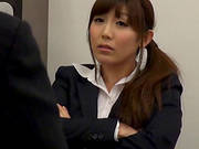 Japanese Stud Licking Pussy And Ass In The Office And Gets Blowjob