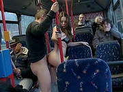 Naughty Hot Ass Chick Bonnie Gets Nailed In Public Bus