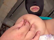 Amazing Blowjob Action With Busty Masked Asian Milf