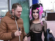 Bitchy Goth Chick Has Real Group Sex