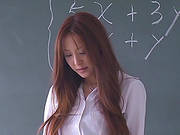 Pretty Japanese Chick Gets Fucked From Behind And Facialed