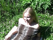 Blonde In Fishnet Pantyhose Fucked