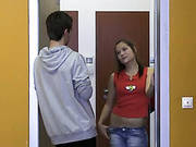 Pascalle Screwing A Peeking Guy
