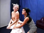 One Lesbian Beats Her Girl For Starring A Man