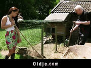 Farmer Grandpa Fucks Hardcore Naughty Young Girl