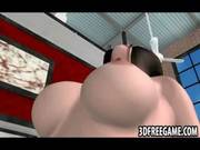 A Hot 3d Brunette Gets Cum In Her Face Th 