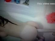 Big Tits Girl Playing In Bathtub