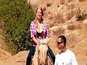 Ridiculously Busty Sierra Skye Rides The Horse