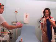 Slutty Nurse Teaches Blonde How To Suck Doctors Shaft