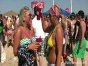 Naughty Sluts Have Some Fun At A Wild Beach Party