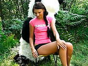 Sexy Strap On Fuck With Young Pretty Faced Artist Outdoor