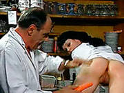 Horny Doctor Drills Raven Haired Bonny Nurse With Big Cucumber