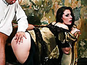 Raven Haired Zealous Hooker Gets Her Kitty Hardcore Doggy Pose Loped