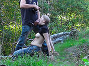 Dirty Minded Stud Attacked Fresh Tight Kitty Right While Camping In Forest