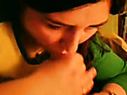Lewd Brunette Girl Gives Stout Blowjob In Amateur Sex Video