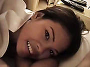 Cute Asian Girlfriend Gives Her Boyfriend Sucking Job